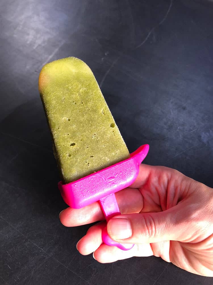 apple spinach popsicle