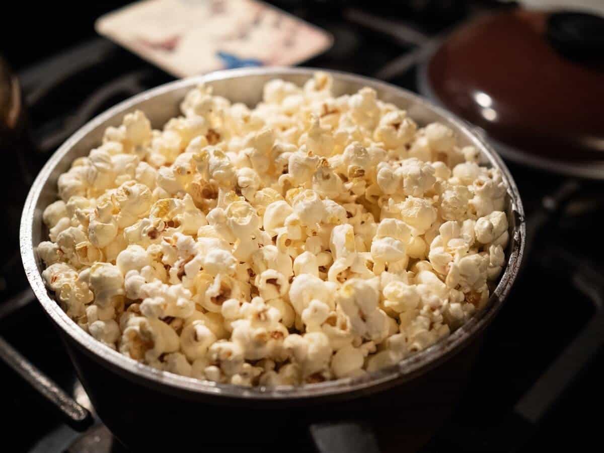 Popcorn in a bowl