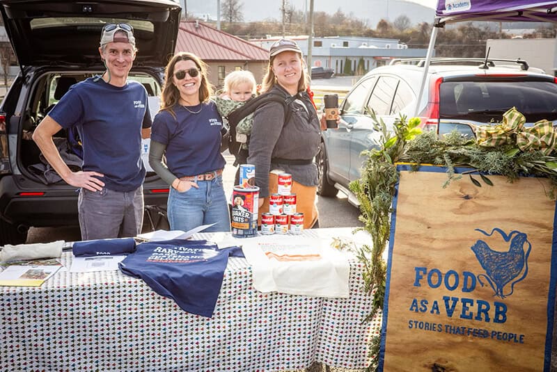 Food as a Verb crew at the market