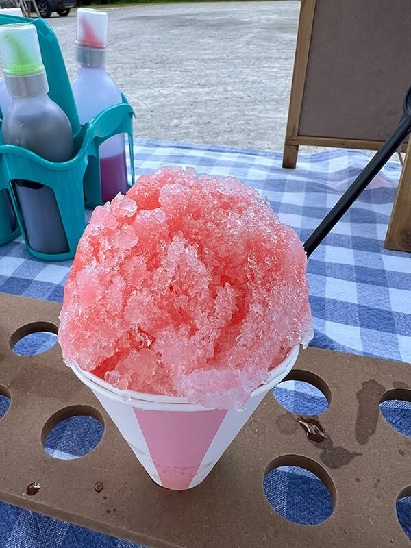 Super Natural Snowcones cone